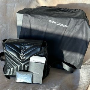 Saint Laurent YSL Loulou leather backpack